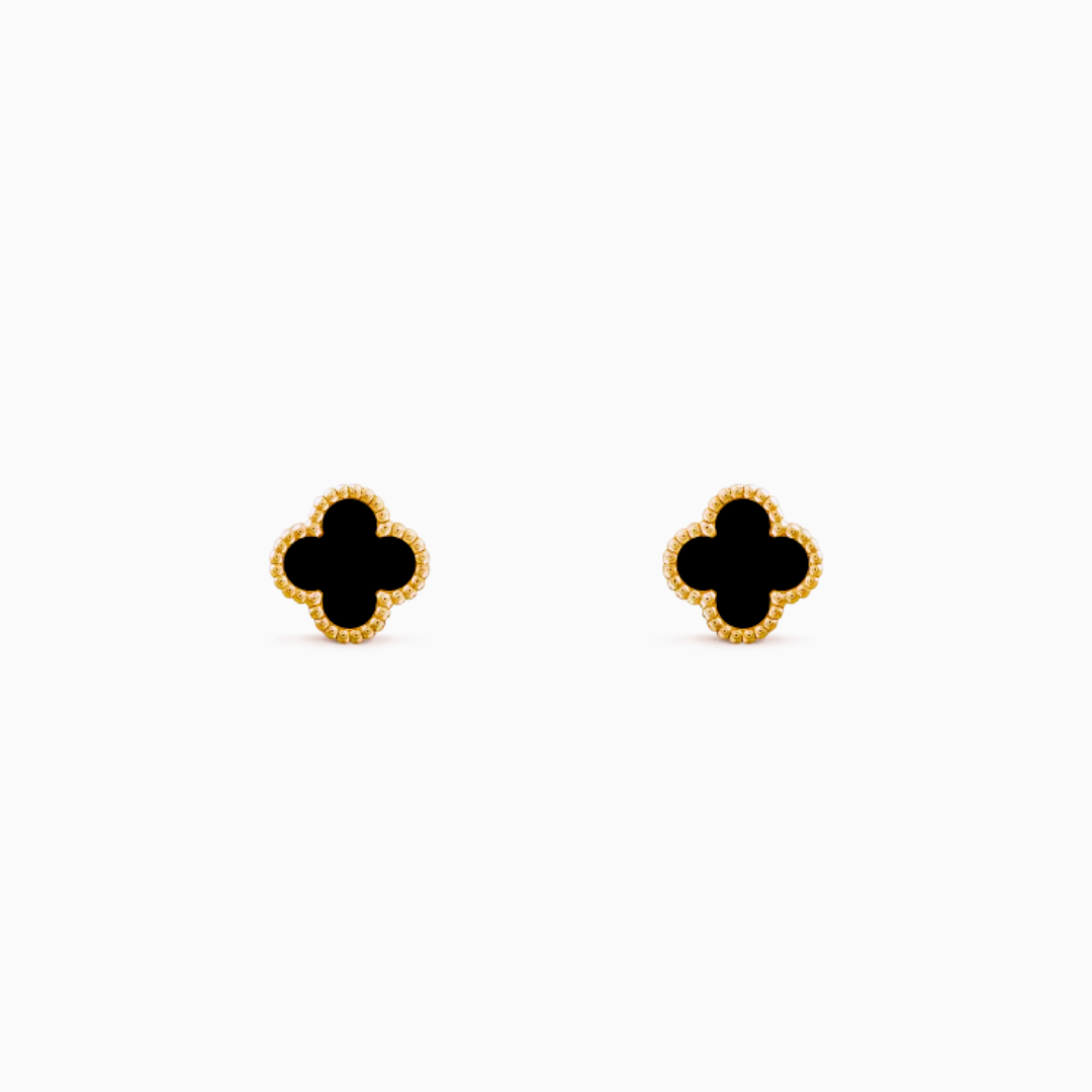 Leaf Clover Stud Earrings