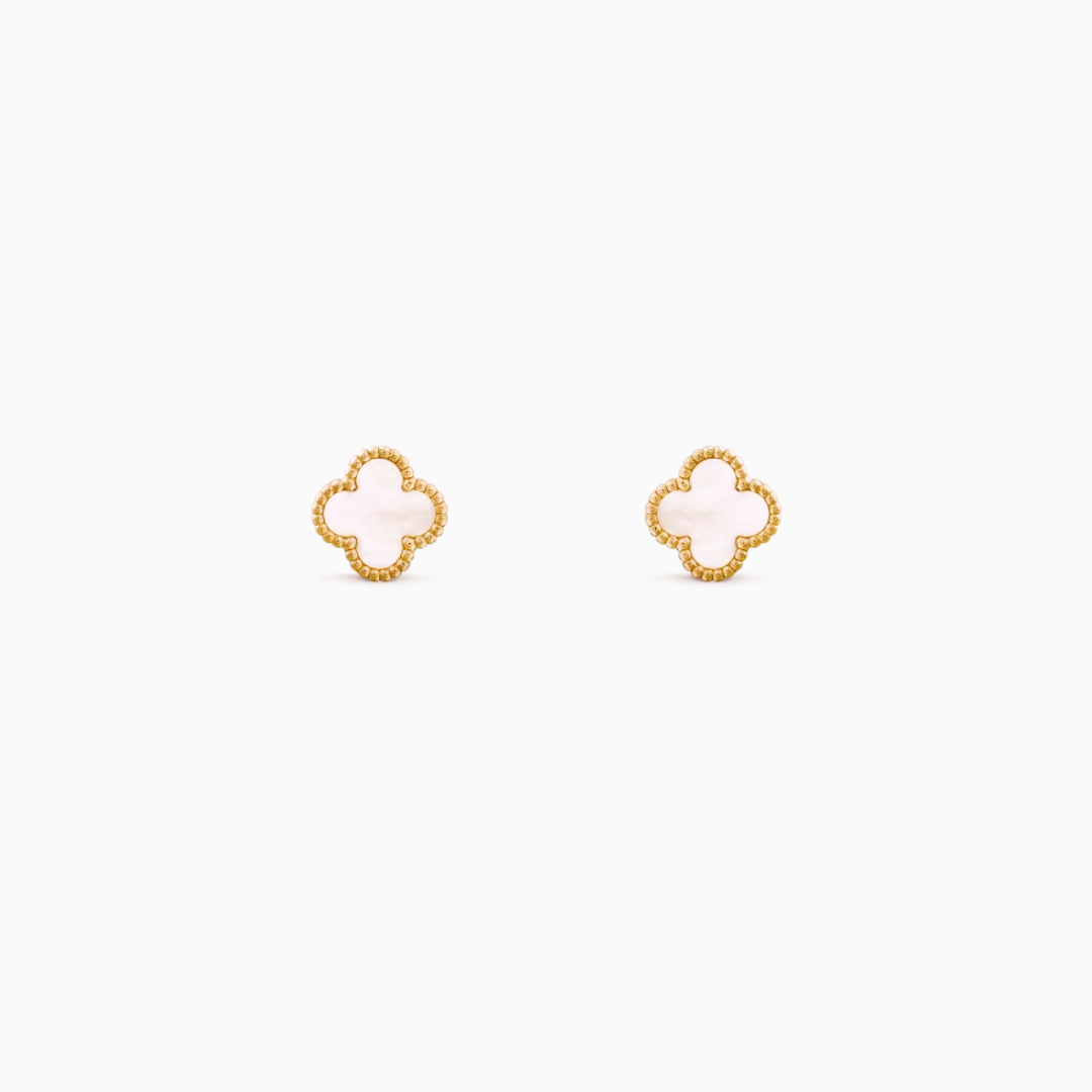 Leaf Clover Stud Earrings