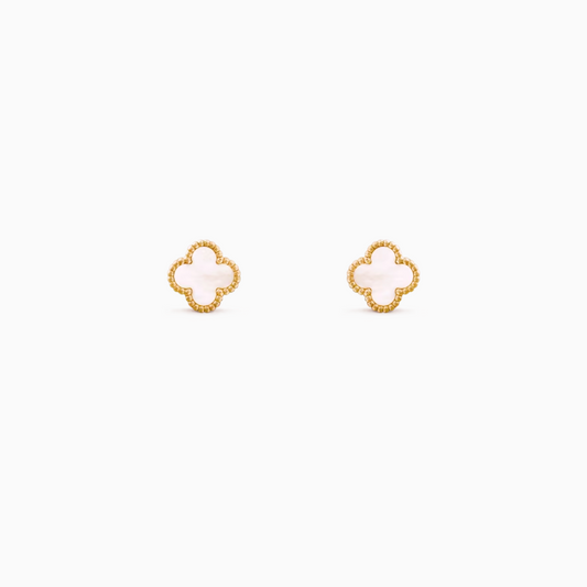 Leaf Clover Stud Earrings