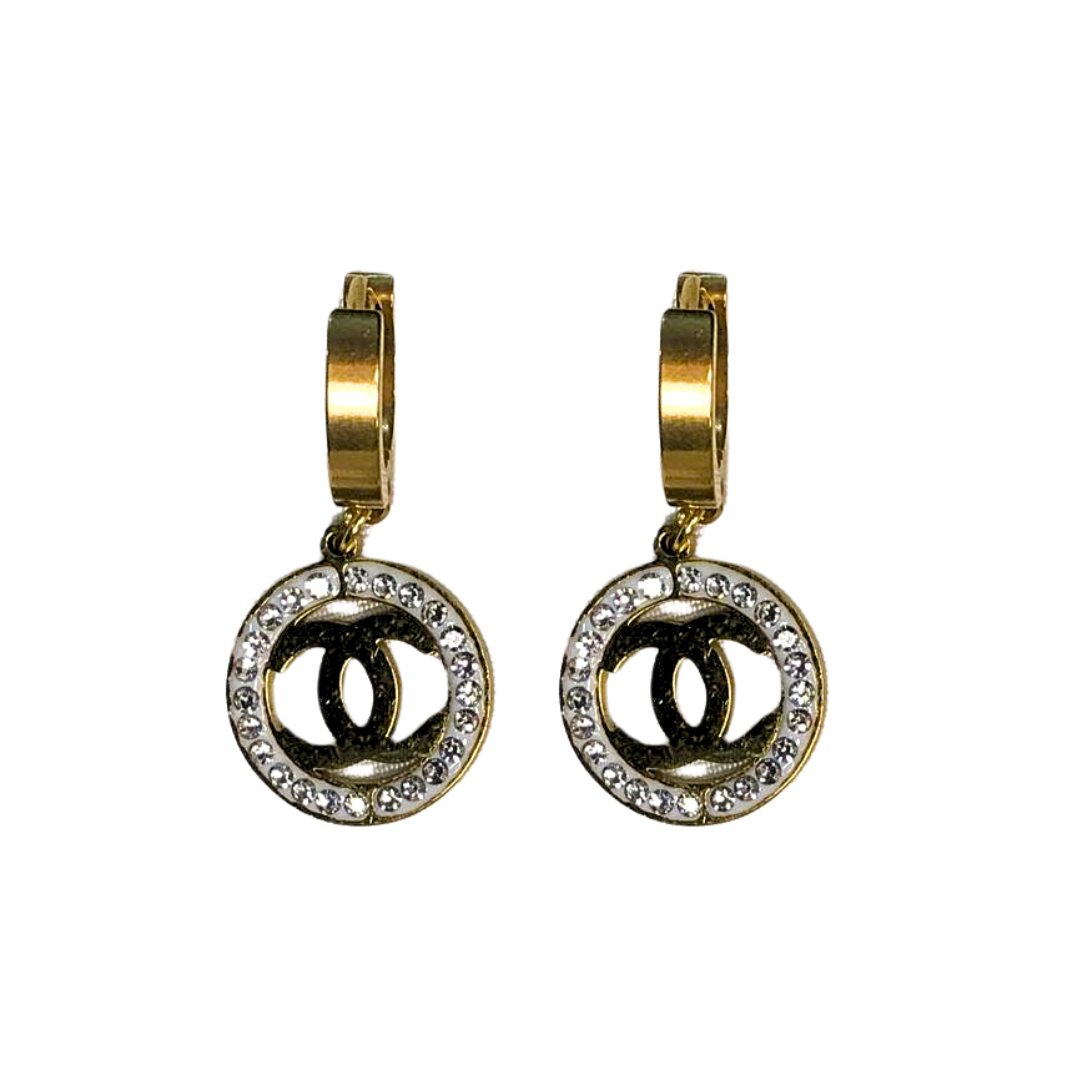 Chanel Twisted Hoops  Earrings