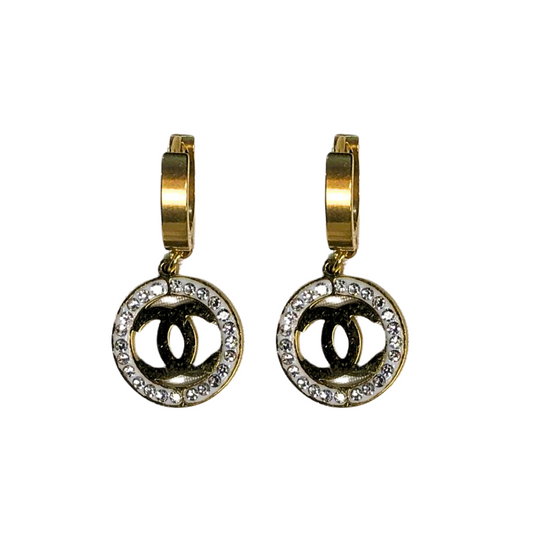 Chanel Twisted Hoops  Earrings