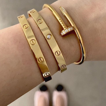 Cartier Love Bangle and Nail Bangle Set