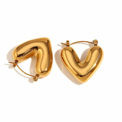 Heart Hoop Earrings