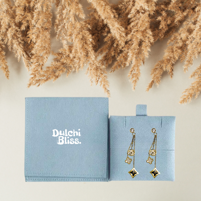 Four-Leaf Covers Dangle Earring