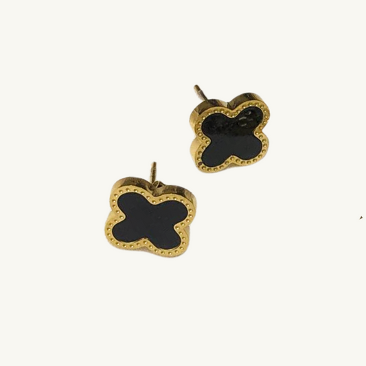 Leaf Clover Stud Earrings