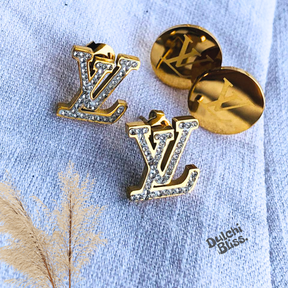 Sparkling LV Studs